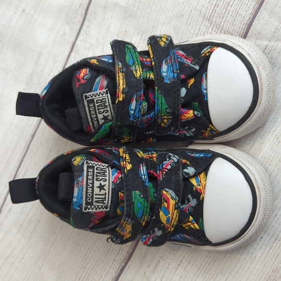 Converse Toddler Boys' Chuck Taylor All Star Rave Easy-On Cars Sneaker - Picture 2 of 8